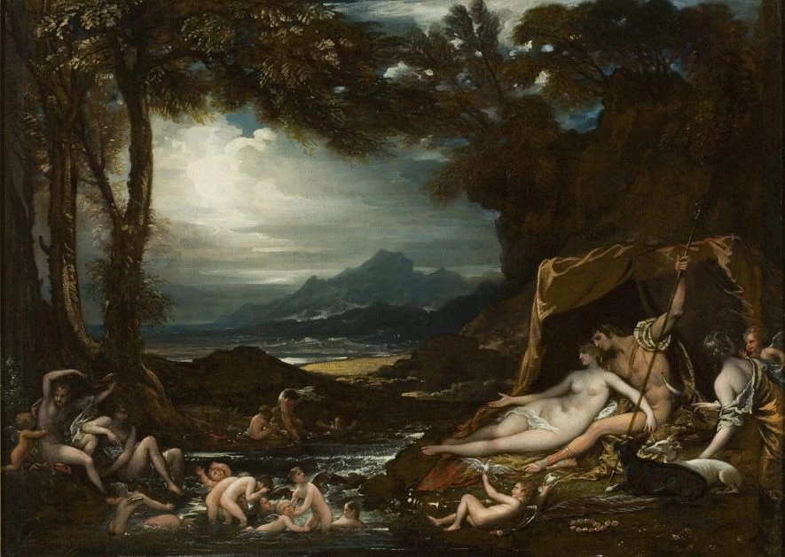 Venere e Adone. Il bagno di Venere - West, Palmer Museum of Art
